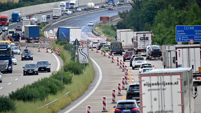 Immer mehr Stau auf Sachsens Autobahnen