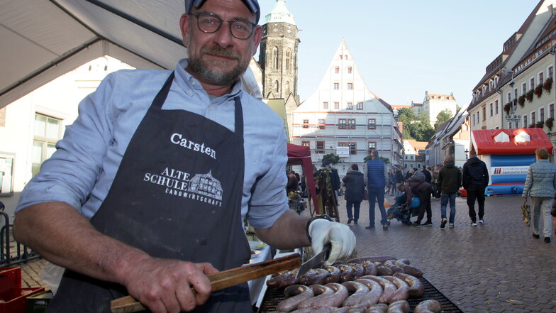 Carsten Ullrich hat ein Herz für Bio, gutes Essen und Pirna, deshalb hat er am Markt ein Geschäft und engagiert sich für die Stadt.