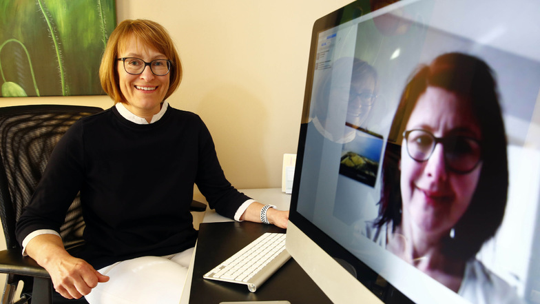 Judith Petasch, Hausärztin in Kamenz, bietet als eine der Ersten in der Region Video-Sprechstunden für ihre Patienten an.