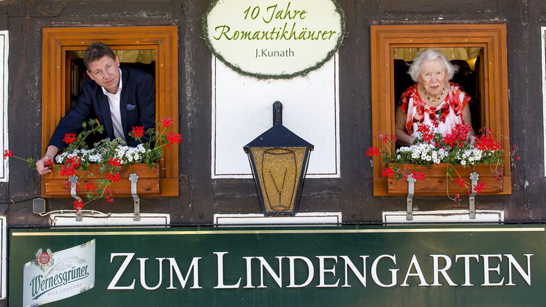 Elmira Prinzessin von Sachsen kehrte mal wieder bei Lindengarten-Wirt Jens Kunath ein.