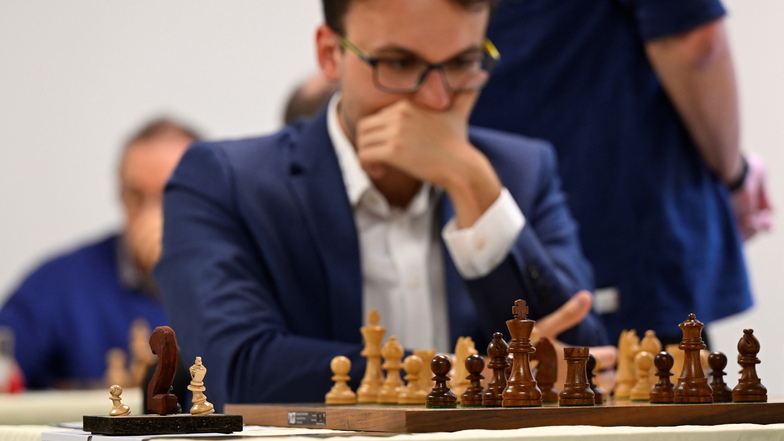 Der Dresdner Schachprofi Maximilian Neef erwischte beim Turnier keine guten Partien. Er spielt für USV TU Dresden.