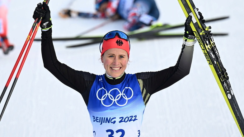 Der Goldene Ski für Sachsens Olympiasiegerinnen