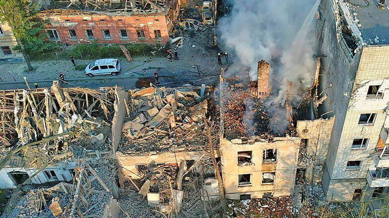 In der Nacht zum 4. September wurde bei russischen Angriffen auf die Ukraine auch Lwiw schwer getroffen, die Stadt liegt nahe der polnischen Grenze.