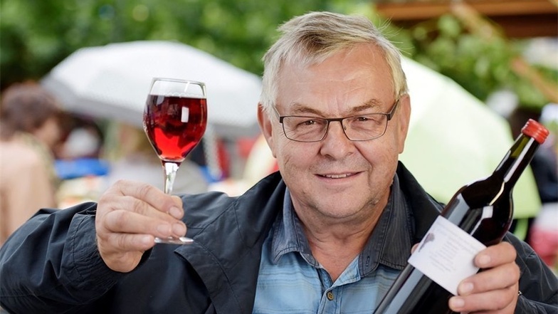 Der erste Meißner Wein von Gunter Weber war gefragt beim neunten Weinfest in Döbeln.