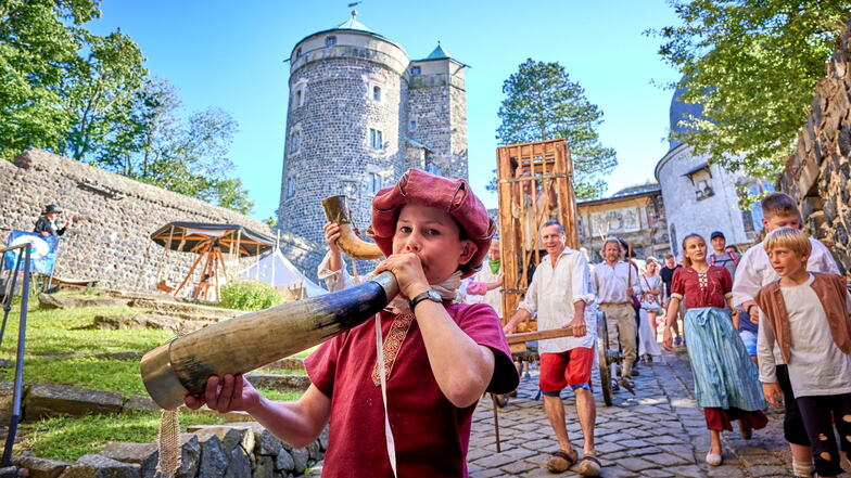 Historisches Burghoffest wurde am Wochenende auf Burg Stolpen gefeiert.