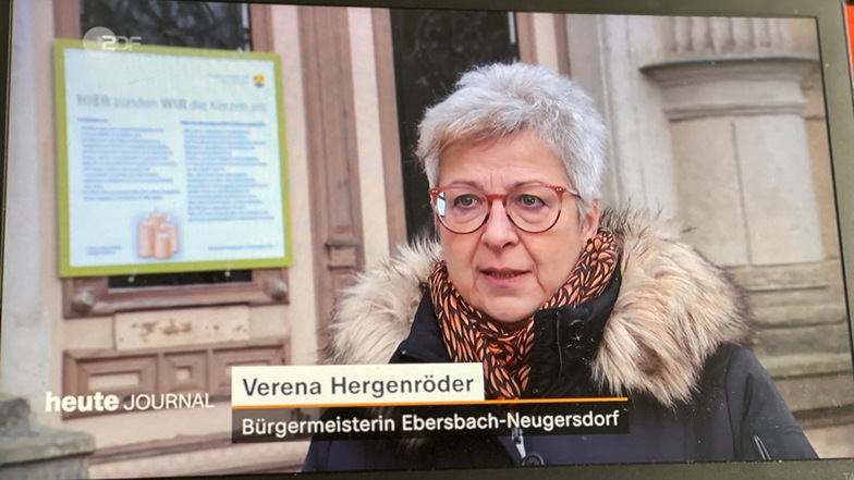 Verena Hergenröder im ZDF Heute-Journal.