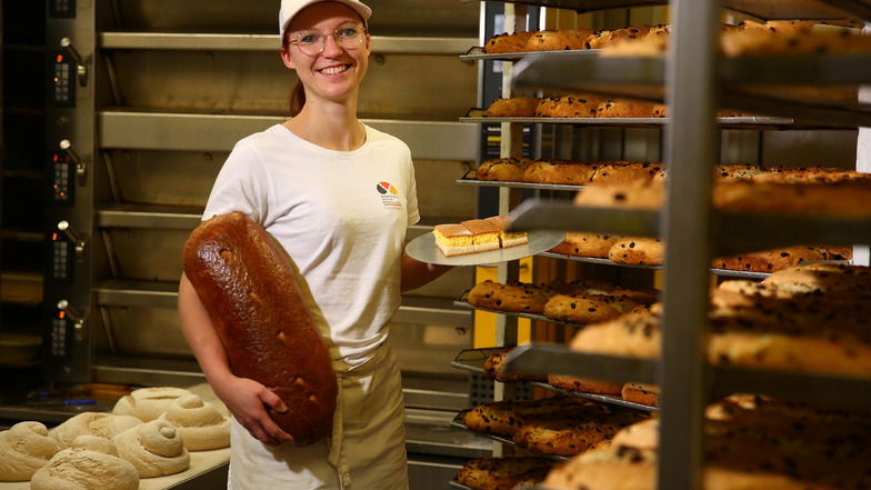 Backen ist die Leidenschaft von Julia Garten aus Gersdorf. Bei den Deutschen Meisterschaften der Bäckerlehrlinge schaffte sie es auf den dritten Platz.
