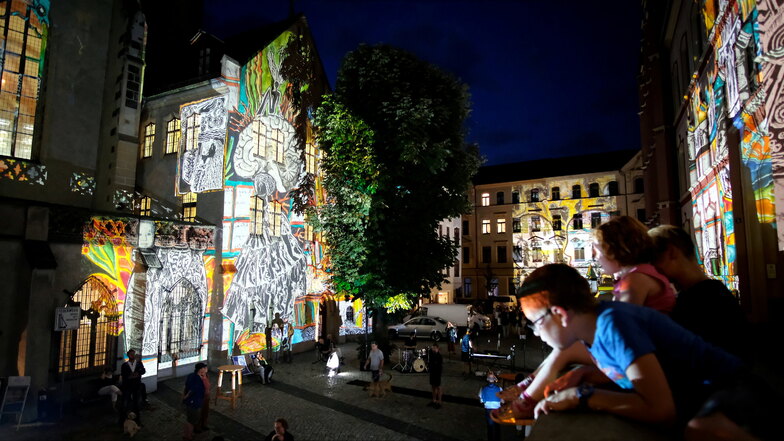 Zur Langen Nacht der Kunst, Kultur und Architektur hatten im vorigen September auch Lichtinstallationen für Begeisterung gesorgt.