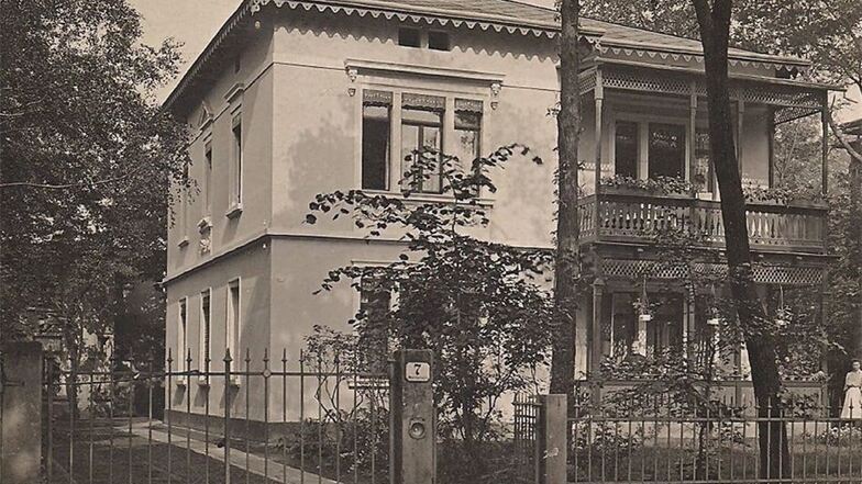 Das Haus der Tante von Christa-Maria Callori-Gehlen im Stadtteil Blasewitz. Im Keller versteckten sie sich zusammen mit den Nachbarn, um vor den Bomben in Sicherheit zu sein.