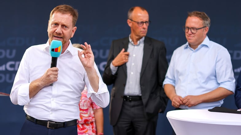 Michael Kretschmer im Zentrum: So will die CDU in Sachsen wieder stärkste Kraft werden