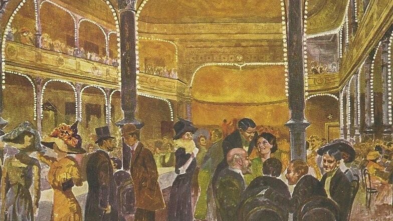 Das Ballhaus „Tivoli“, ein Bild um 1910, war ein gut besuchtes Etablissement.