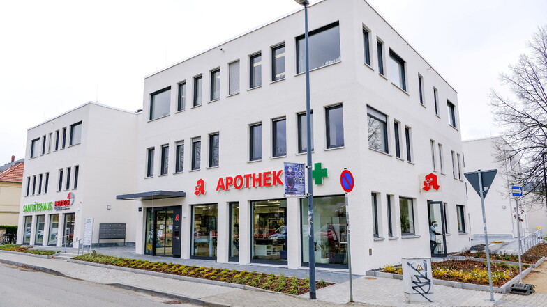 Das neue Ärztehaus an der Güterhofstraße, Ecke Kleine Elbstraße.