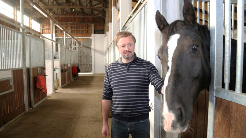 Matthias Barth ist Vorsitzender des Reit- und Fahrvereins Horka und zugleich Präsident des Landesverbandes Pferdesport in Sachsen.