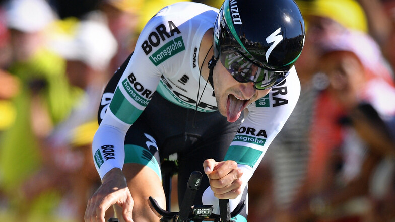 Emanuel Buchmann hält sich weiter in der Spitzengruppe der Tour de France.