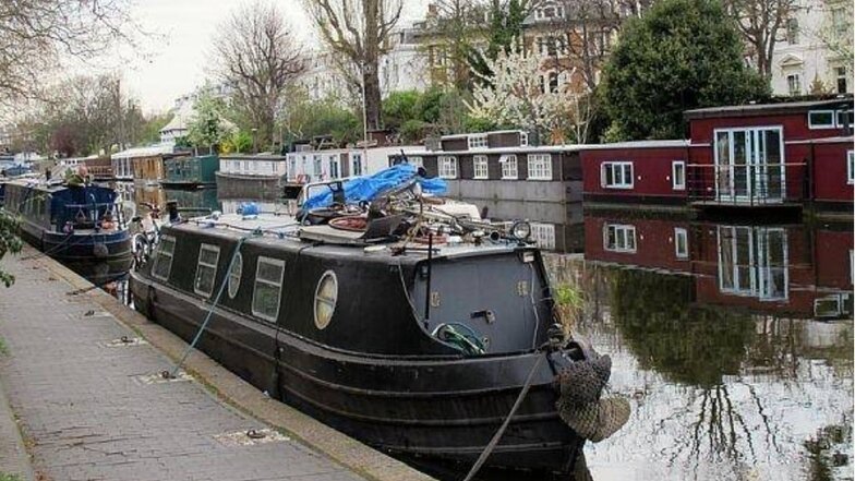 In London sind Hausboote nichts besonderes mehr. Hier leben Tausende auf Hausbooten, um den teuren Mieten an Land zu entkommen.