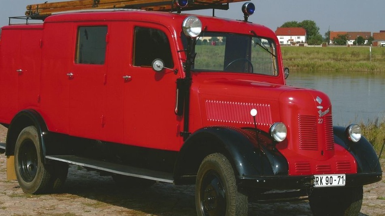Dieses Löschfahrzeug war von 1954 bis 1967 im Einsatz. Am Sonnabend kommt es zur Visite aus dem Museum nach Strehla.