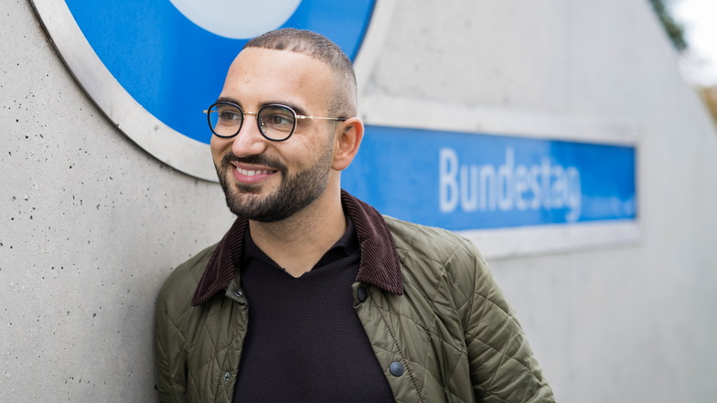Als neuer Abgeordneter ist Kassem Taher Saleh noch beim Ankommen in Berlin.