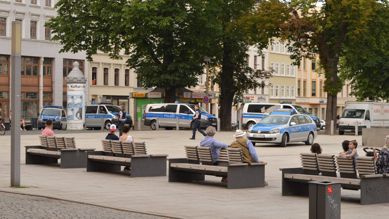 Der Marienplatz in Görlitz war in der Vergangenheit immer mal wieder Ort von Polizeieinsätzen.