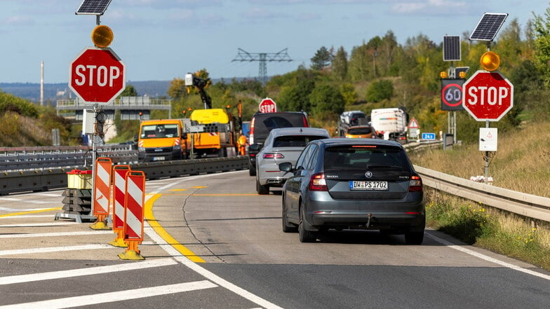 A17: Anschlussstelle Pirna wieder mal gesperrt