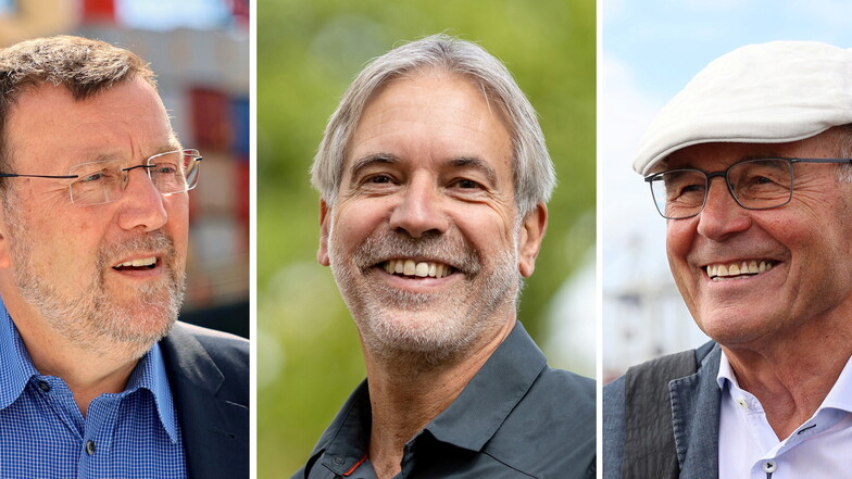 Biologe Christof Schenck (l-r) und die beiden Ingenieure Dirk Lehmann und Friedrich Mewis wurden in diesem Jahr mit dem Deutschen Umweltpreis ausgezeichnet.