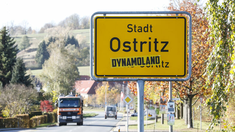 Ein Ortseingangsschild von Ostritz hat jetzt ein Dieb geklaut. Er ging der Polizei ins Netz.