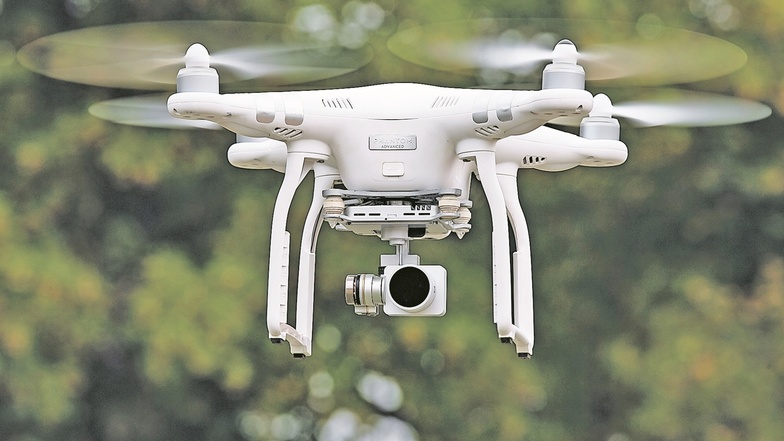 Eine Drohne sorgte in Freital für Ärger zwischen Nachbarn.