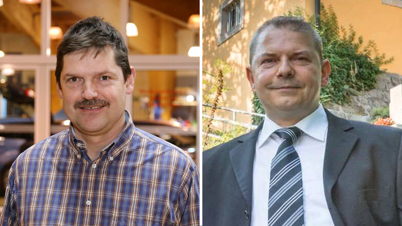 Sylvio Arndt aus Niesky und Sven Roggmann aus Zittau sind die unabhängigen Landratskandidaten.