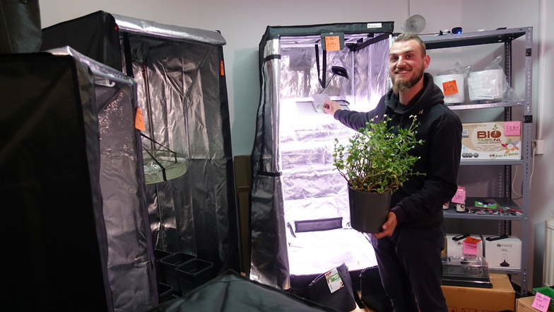 Spätshop in Pirna bietet jetzt auch Zubehör zum Anbau von Cannabis an