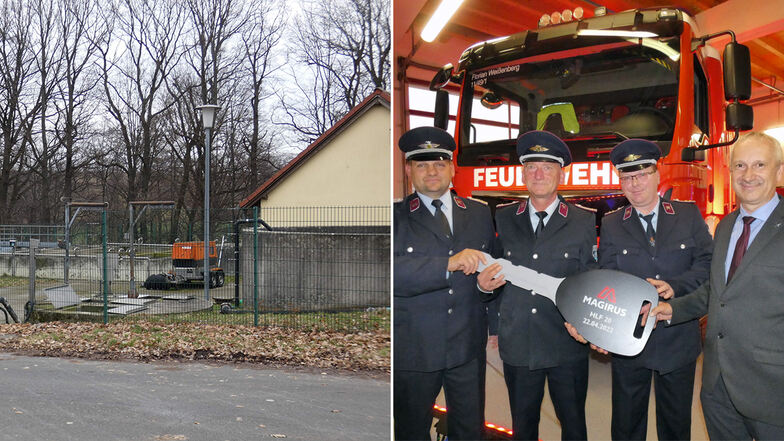 Knackpunkt in Weißenberg: Der neue Stadtrat muss eine dauerhaft tragfähige Lösung für die gestiegenen Kosten der Abwasserentsorgung finden.  Pluspunkt: 2022 bekam die Feuerwehr ein neues Fahrzeug.
