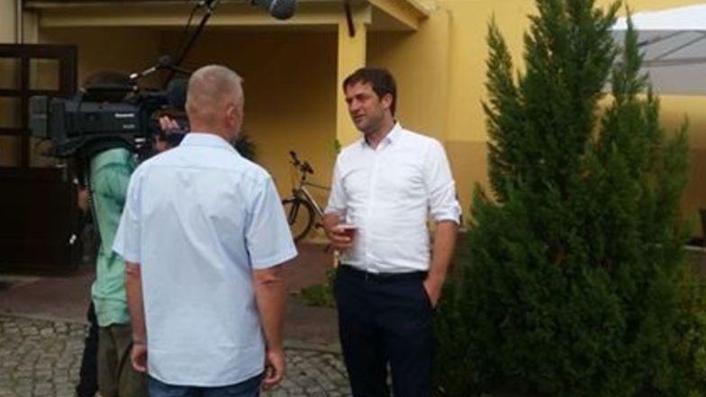 Der Görlitzer CDU-Stadtparteichef Gerd Weise gab dem ZDF ein Interview...