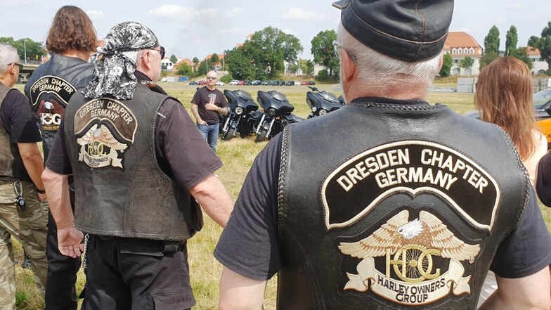 Mathias Lindner erklärte die Harley Days Dresden, bei denen er auch mit seiner eigenen Maschine dabei ist.