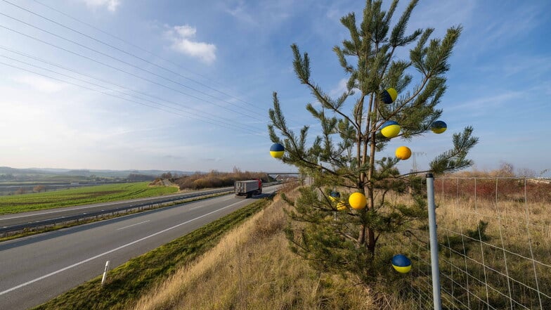 Pirna: Warum es am Autobahnzubringer diesmal an anderer Stelle weihnachtet