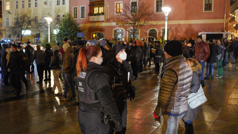 80 Verstöße bei verhinderten Corona-Protesten in Bautzen