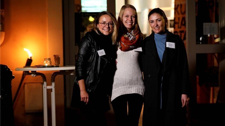 Das Team vom Kulturhauptstadtbüro präsentierte seine Arbeit: Jenny Böttcher, Sandra Scheel und Viktoria Ruhl (von links).