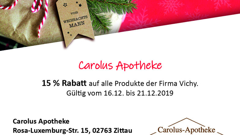 Carolus-Apotheke, Rosa-Luxemburg-Straße 15, 02763 Zittau