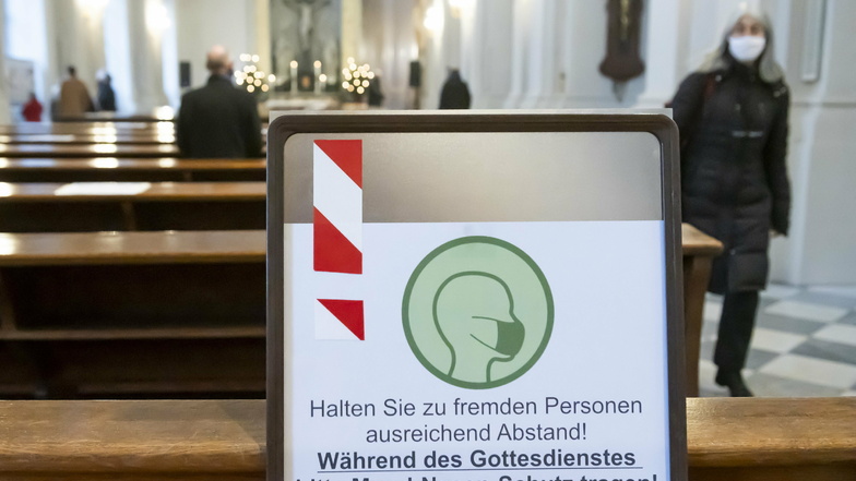 Auch in der Dresdner Kathedrale gilt die 3-G-Regel.