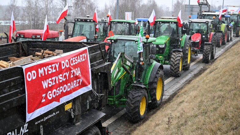 Bauernproteste in ganz Polen