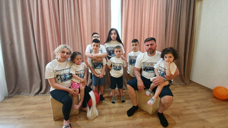 Familie Imerlishvili eine Woche nach der Abschiebung in Tiflis.