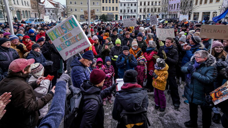 Am 22. Januar demonstrierten Hunderte Radeberger gegen rechts. Am kommenden Sonntag geht es weiter.