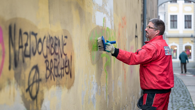 Nach Graffiti-Schmierereien: Er macht Görlitz wieder sauber