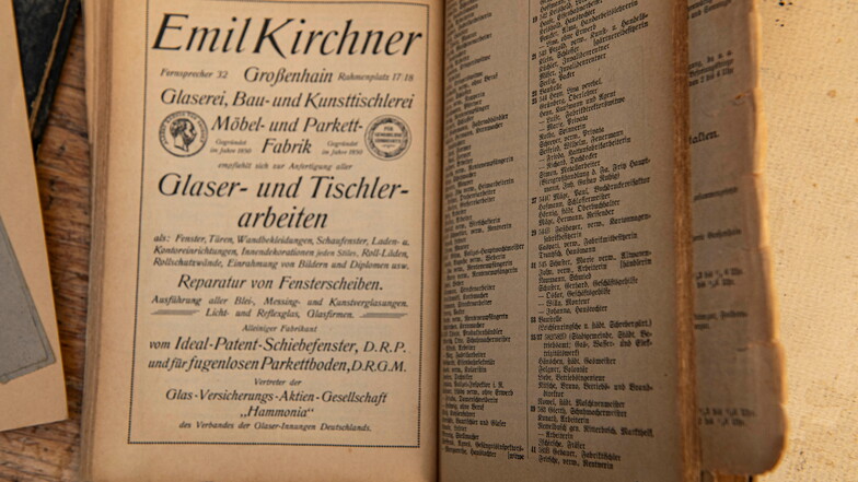 In alten Adressbüchern finden sich Geschäftsanzeigen wie diese. Emil Kirchner könnte der Bruder gewesen sein.