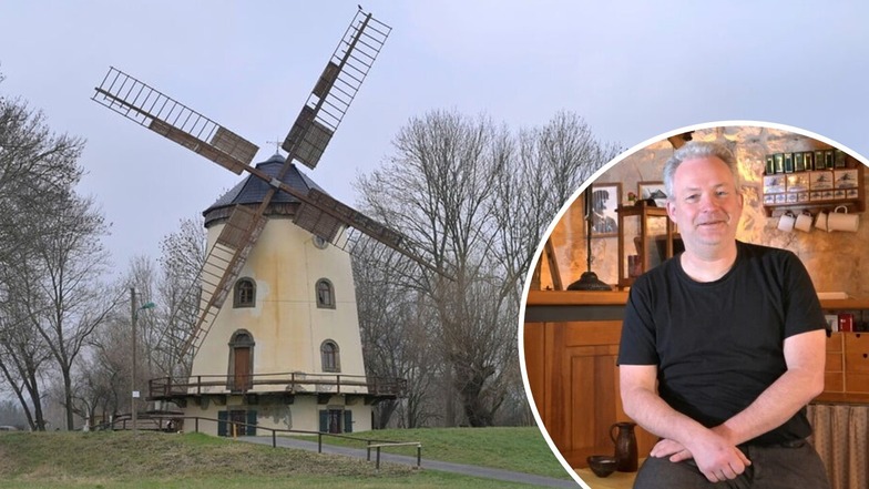 Ein Idyll mit Chancen, aber auch Tücken: Torsten Lein ist der neue Chef in der Gohliser Windmühle. Das beliebte Ausflugslokal könnte im Sommer um einige Angebote reicher werden.