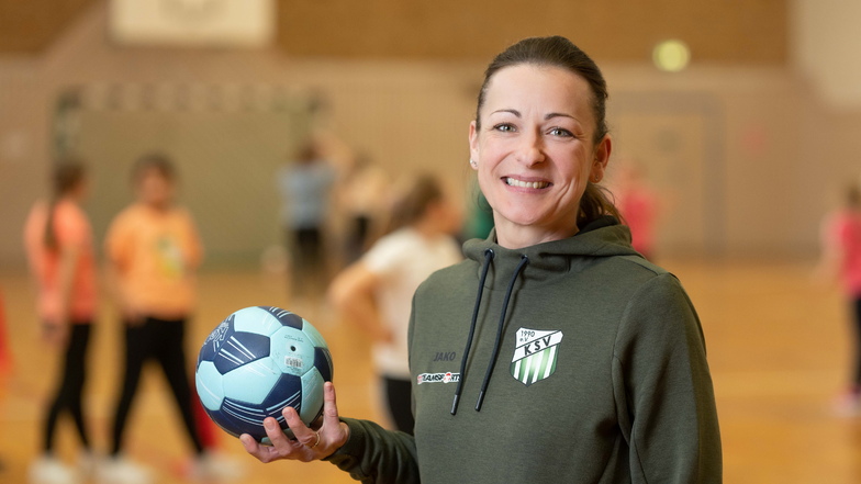 Jana Scholz spielt in Königswartha Handball – allerdings ohne Trainer.
