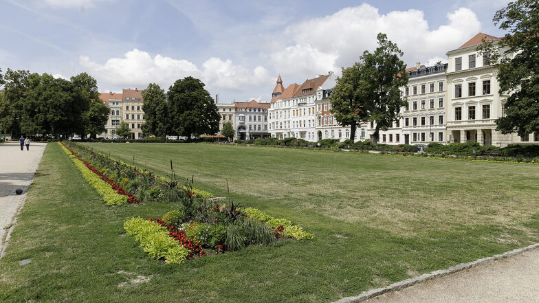 Der Wilhelmsplatz in Görlitz: Sport und Spiel sind laut Grünflächensatzung gestattet.