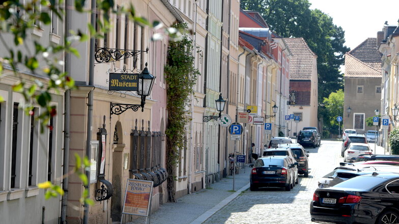Blick in die Johannisstraße in Löbau. Dort ist auch das Museum zu finden.