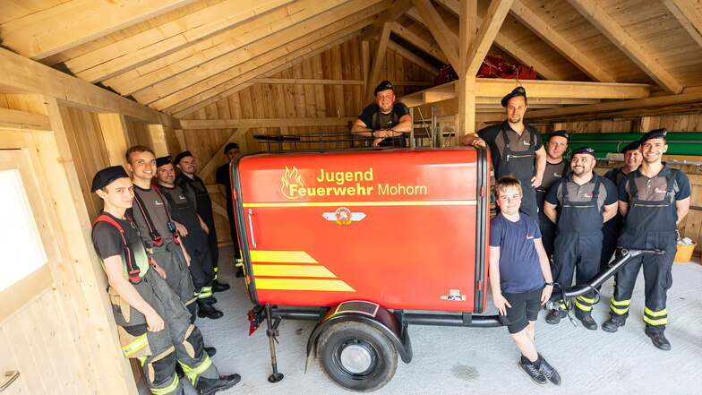 Die Kameraden der Freiwilligen Feuerwehr Mohorn haben jetzt ein neues Mehrzweckgebäude.