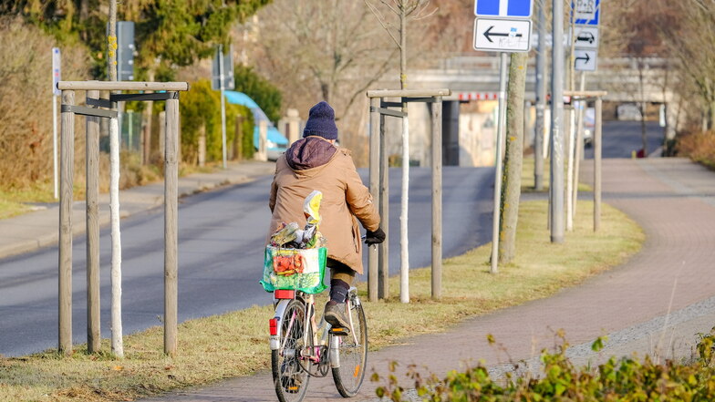 Zur Verbesserung des Radwegenetzes hat der Stadtrat ein jährliches Budget festgelegt. Denn solch einen Radweg wie an der Weintraubenstraße gibt es nicht überall.