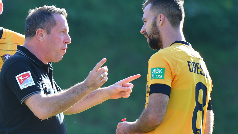 Dynamos Trainer Markus Kauczinski muss auf Neuzugang Josef Husbauer verzichten.