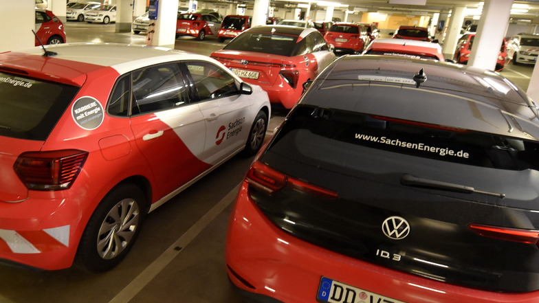 Die SachsenEnergie hat eine Flotte von 145-E-Autos für ihre Mitarbeiter.