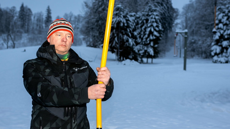 Sören Knöfel vom Skiclub Sebnitz: Die Vorbereitung war umsonst.